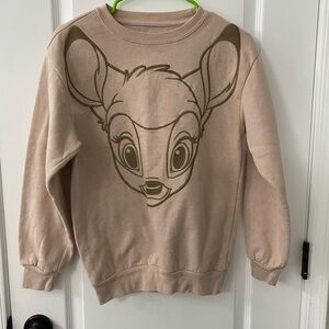 Disney Beige Bambi Kids Sweatshirt